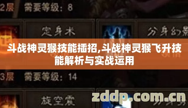 斗战神灵猴技能插招,斗战神灵猴飞升技能解析与实战运用 斗战神灵猴技能插招,斗战神灵猴飞升技能解析与实战运用