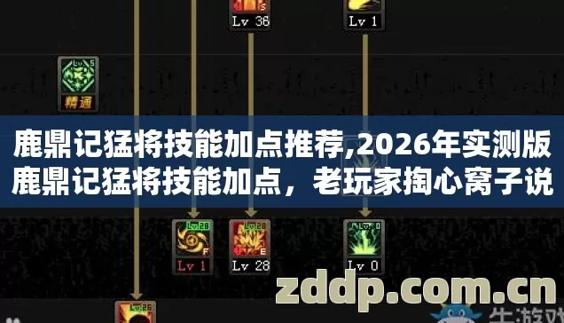 鹿鼎记猛将技能加点推荐,2026年实测版鹿鼎记猛将技能加点,老玩家掏心窝子说这些坑我替你踩了 鹿鼎记猛将技能加点推荐,2026年实测版鹿鼎记猛将技能加点,老玩家掏心窝子说这些坑我替你踩了
