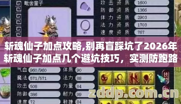 斩魂仙子加点攻略,别再盲踩坑了2026年斩魂仙子加点几个避坑技巧,实测防跑路指南? 斩魂仙子加点攻略,别再盲踩坑了2026年斩魂仙子加点几个避坑技巧,实测防跑路指南?