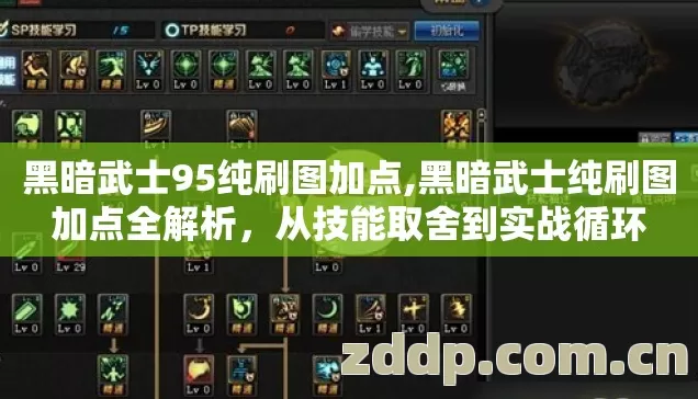 黑暗武士95纯刷图加点,黑暗武士纯刷图加点全解析,从技能取舍到实战循环 黑暗武士95纯刷图加点,黑暗武士纯刷图加点全解析,从技能取舍到实战循环