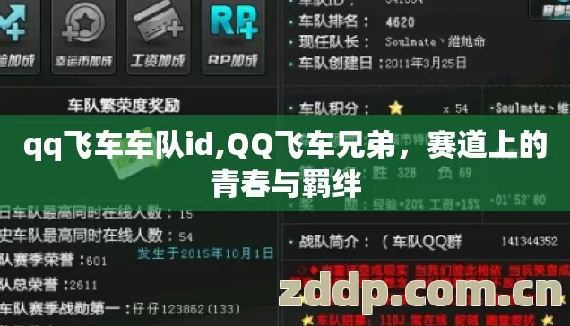 qq飞车车队id,QQ飞车兄弟,赛道上的青春与羁绊 qq飞车车队id,QQ飞车兄弟,赛道上的青春与羁绊