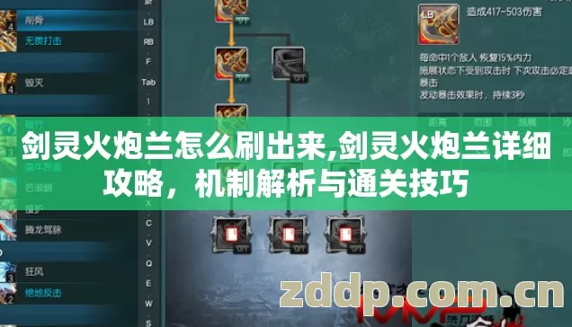 剑灵火炮兰怎么刷出来,剑灵火炮兰详细攻略,机制解析与通关技巧 剑灵火炮兰怎么刷出来,剑灵火炮兰详细攻略,机制解析与通关技巧