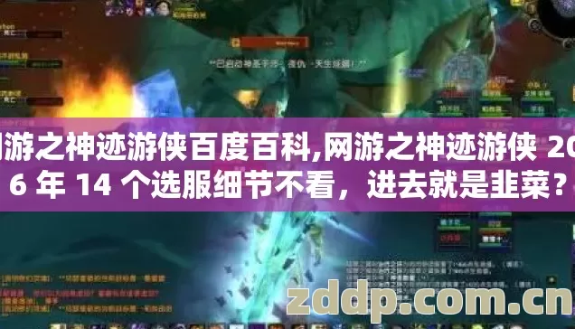 网游之神迹游侠百度百科,网游之神迹游侠 2026 年 14 个选服细节不看，进去就是韭菜？