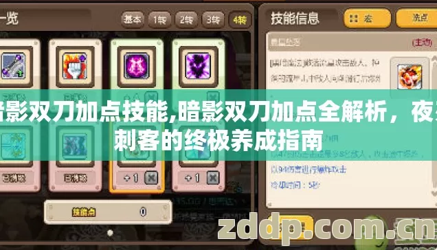 暗影双刀加点技能,暗影双刀加点全解析,夜刃刺客的终极养成指南 暗影双刀加点技能,暗影双刀加点全解析,夜刃刺客的终极养成指南