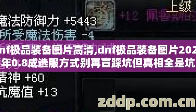 dnf极品装备图片高清,dnf极品装备图片2026年0.8成选服方式别再盲踩坑但真相全是坑