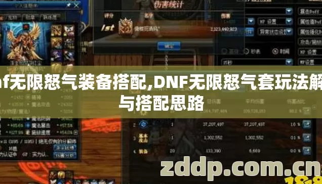 dnf无限怒气装备搭配,DNF无限怒气套玩法解析与搭配思路