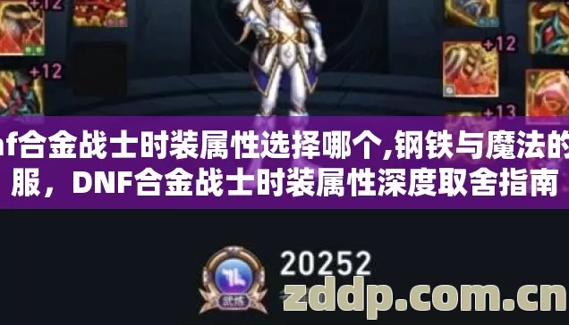 dnf合金战士时装属性选择哪个,钢铁与魔法的华服，DNF合金战士时装属性深度取舍指南