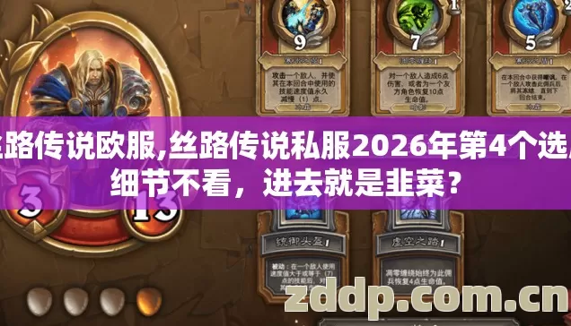 丝路传说欧服,丝路传说私服2026年第4个选服细节不看，进去就是韭菜？
