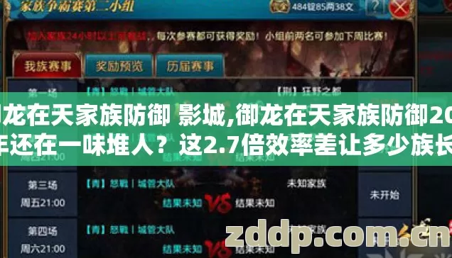 御龙在天家族防御 影城,御龙在天家族防御2026年还在一味堆人?这2.7倍效率差让多少族长心碎 御龙在天家族防御 影城,御龙在天家族防御2026年还在一味堆人?这2.7倍效率差让多少族长心碎