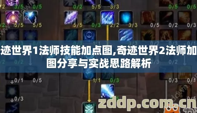 奇迹世界1法师技能加点图,奇迹世界2法师加点图分享与实战思路解析 奇迹世界1法师技能加点图,奇迹世界2法师加点图分享与实战思路解析