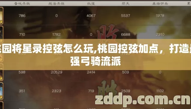 桃园将星录控弦怎么玩,桃园控弦加点,打造最强弓骑流派 桃园将星录控弦怎么玩,桃园控弦加点,打造最强弓骑流派