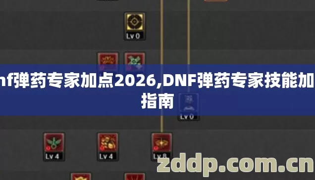 dnf弹药专家加点2026,DNF弹药专家技能加点指南
