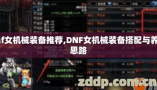 dnf女机械装备推荐,DNF女机械装备搭配与养成思路 dnf女机械装备推荐,DNF女机械装备搭配与养成思路