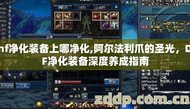 dnf净化装备上哪净化,阿尔法利爪的圣光,DNF净化装备深度养成指南 dnf净化装备上哪净化,阿尔法利爪的圣光,DNF净化装备深度养成指南