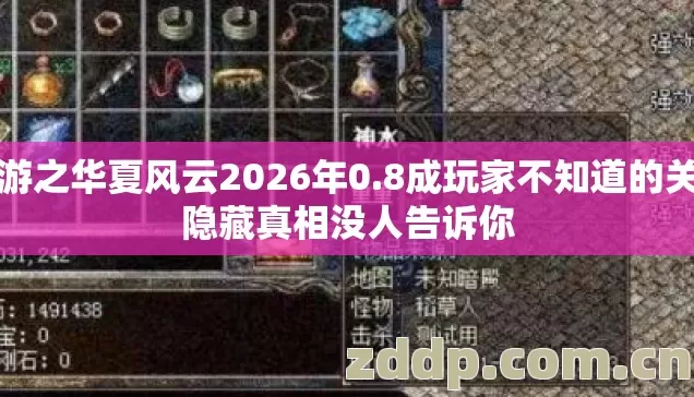 网游之华夏风云2026年0.8成玩家不知道的关键隐藏真相没人告诉你 网游之华夏风云2026年0.8成玩家不知道的关键隐藏真相没人告诉你