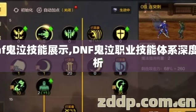 dnf鬼泣技能展示,DNF鬼泣职业技能体系深度解析