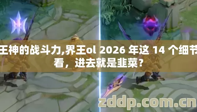 界王神的战斗力,界王ol 2026 年这 14 个细节不看,进去就是韭菜? 界王神的战斗力,界王ol 2026 年这 14 个细节不看,进去就是韭菜?