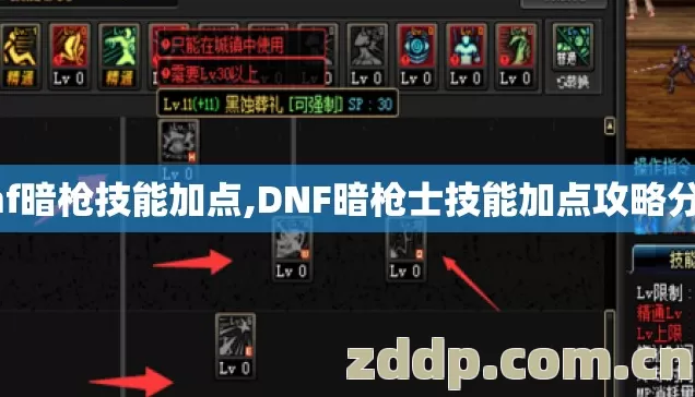dnf暗枪技能加点,DNF暗枪士技能加点攻略分享 dnf暗枪技能加点,DNF暗枪士技能加点攻略分享