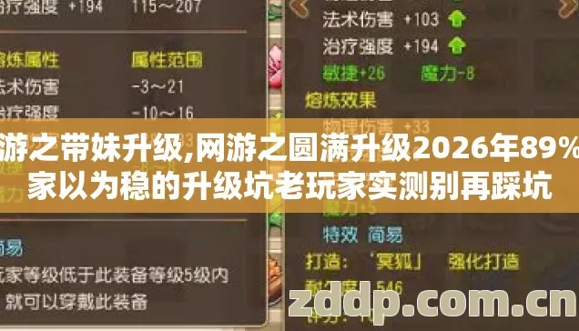 网游之带妹升级,网游之圆满升级2026年89%玩家以为稳的升级坑老玩家实测别再踩坑 网游之带妹升级,网游之圆满升级2026年89%玩家以为稳的升级坑老玩家实测别再踩坑