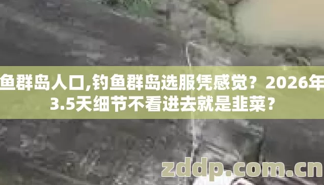 钓鱼群岛人口,钓鱼群岛选服凭感觉?2026年这3.5天细节不看进去就是韭菜? 钓鱼群岛人口,钓鱼群岛选服凭感觉?2026年这3.5天细节不看进去就是韭菜?