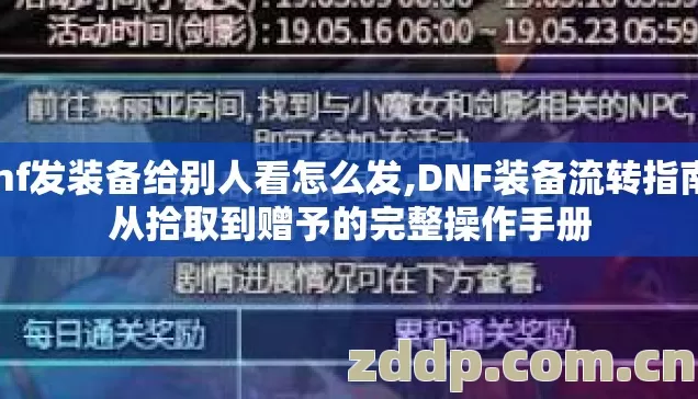 dnf发装备给别人看怎么发,DNF装备流转指南,从拾取到赠予的完整操作手册 dnf发装备给别人看怎么发,DNF装备流转指南,从拾取到赠予的完整操作手册