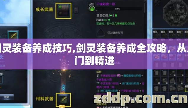 剑灵装备养成技巧,剑灵装备养成全攻略,从入门到精进 剑灵装备养成技巧,剑灵装备养成全攻略,从入门到精进