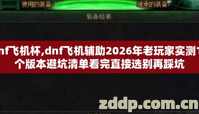 dnf飞机杯,dnf飞机辅助2026年老玩家实测12个版本避坑清单看完直接选别再踩坑