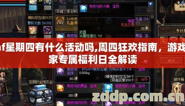 dnf星期四有什么活动吗,周四狂欢指南,游戏玩家专属福利日全解读 dnf星期四有什么活动吗,周四狂欢指南,游戏玩家专属福利日全解读