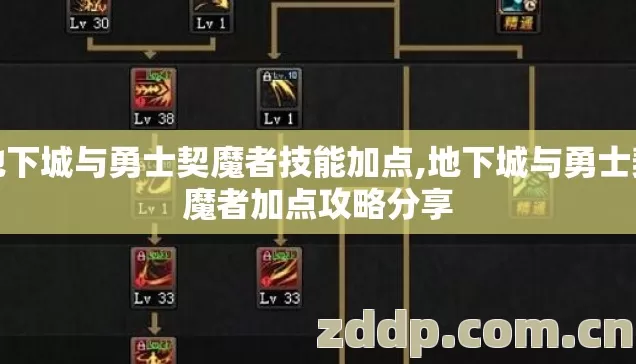 地下城与勇士契魔者技能加点,地下城与勇士契魔者加点攻略分享
