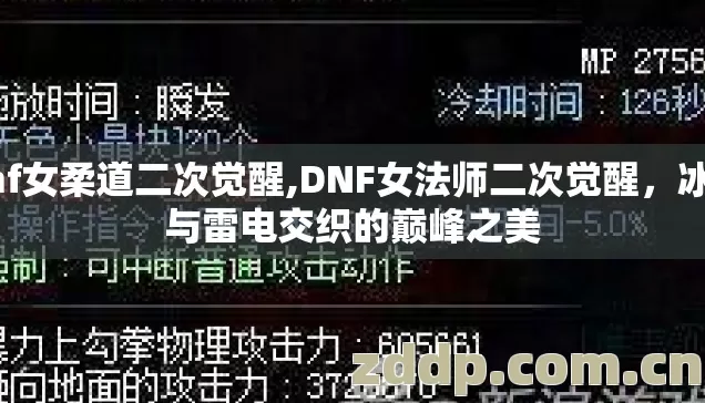 dnf女柔道二次觉醒,DNF女法师二次觉醒，冰霜与雷电交织的巅峰之美