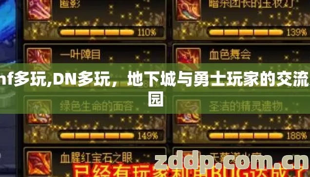 dnf多玩,DN多玩，地下城与勇士玩家的交流乐园