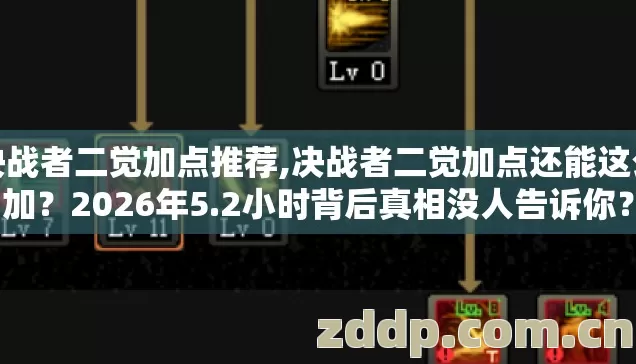 决战者二觉加点推荐,决战者二觉加点还能这么加?2026年5.2小时背后真相没人告诉你? 决战者二觉加点推荐,决战者二觉加点还能这么加?2026年5.2小时背后真相没人告诉你?