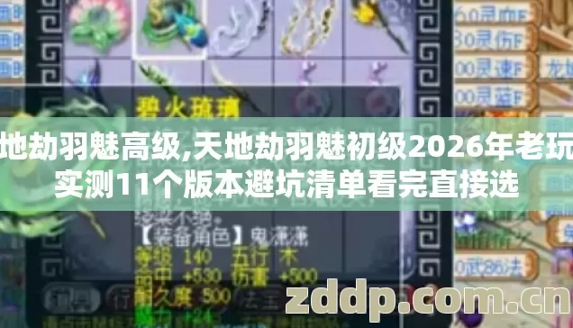 天地劫羽魅高级,天地劫羽魅初级2026年老玩家实测11个版本避坑清单看完直接选 天地劫羽魅高级,天地劫羽魅初级2026年老玩家实测11个版本避坑清单看完直接选