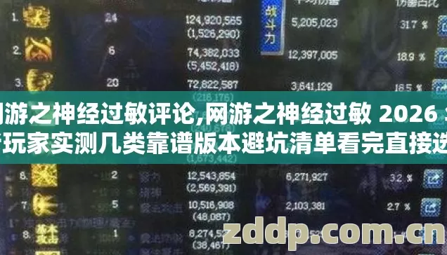 网游之神经过敏评论,网游之神经过敏 2026 年老玩家实测几类靠谱版本避坑清单看完直接选? 网游之神经过敏评论,网游之神经过敏 2026 年老玩家实测几类靠谱版本避坑清单看完直接选?