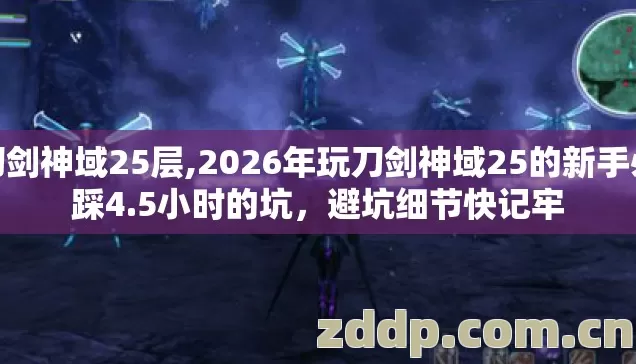 刀剑神域25层,2026年玩刀剑神域25的新手必踩4.5小时的坑,避坑细节快记牢 刀剑神域25层,2026年玩刀剑神域25的新手必踩4.5小时的坑,避坑细节快记牢
