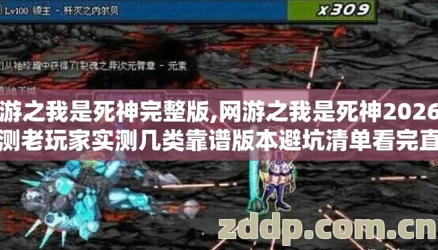 网游之我是死神完整版,网游之我是死神2026年实测老玩家实测几类靠谱版本避坑清单看完直接选