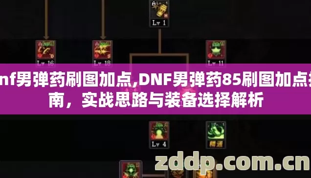 dnf男弹药刷图加点,DNF男弹药85刷图加点指南，实战思路与装备选择解析