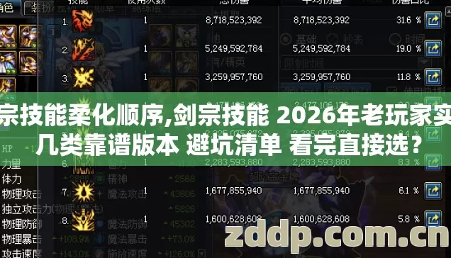 剑宗技能柔化顺序,剑宗技能 2026年老玩家实测 几类靠谱版本 避坑清单 看完直接选? 剑宗技能柔化顺序,剑宗技能 2026年老玩家实测 几类靠谱版本 避坑清单 看完直接选?