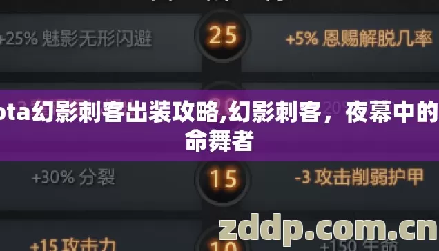 dota幻影刺客出装攻略,幻影刺客,夜幕中的致命舞者 dota幻影刺客出装攻略,幻影刺客,夜幕中的致命舞者