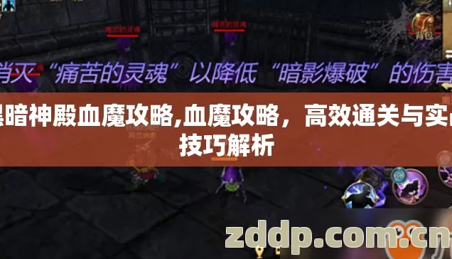 黑暗神殿血魔攻略,血魔攻略,高效通关与实战技巧解析 黑暗神殿血魔攻略,血魔攻略,高效通关与实战技巧解析