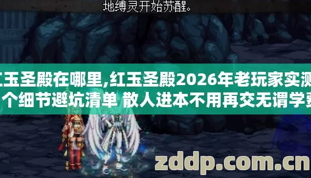 红玉圣殿在哪里,红玉圣殿2026年老玩家实测11个细节避坑清单 散人进本不用再交无谓学费