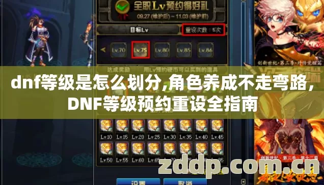dnf等级是怎么划分,角色养成不走弯路,DNF等级预约重设全指南 dnf等级是怎么划分,角色养成不走弯路,DNF等级预约重设全指南