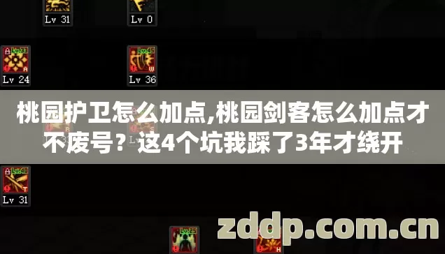 桃园剑客怎么加点才不废号图片